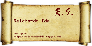 Reichardt Ida névjegykártya