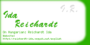 ida reichardt business card